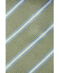 David Donahue Stripe Silk Tie