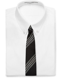 Givenchy Striped Silk And Wool Blend Tie