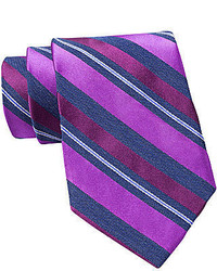 Claiborne Textured Stripe Silk Tie