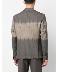 Suzusan Bleached Pinstriped Wool Blazer