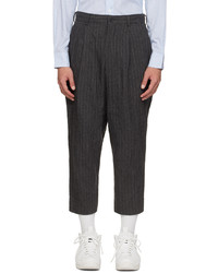Comme des Garcons Homme Deux Gray Striped Trousers