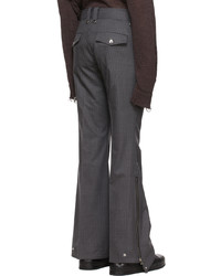 Yuki Hashimoto Grey Polyester Trousers