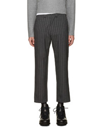 Nanamica Grey Wool Pinstripe Trousers