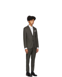 Neil Barrett Grey Pinstripe Suit