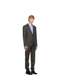 DSQUARED2 Grey Wool Striped Tokyo Fit Suit