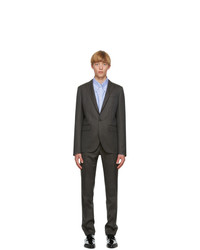 DSQUARED2 Grey Wool Striped Tokyo Fit Suit