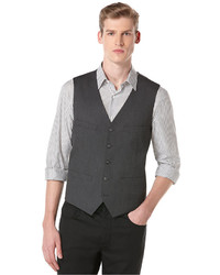 Perry Ellis Big And Tall Subtle Houndstooth Vest