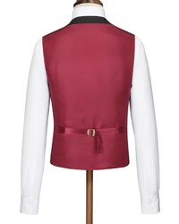 Burlington Charcoal Birdseye Slim Fit Suit Vest