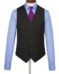 Charles Tyrwhitt Charcoal Clarendon Twill Classic Fit Business Suit Vest