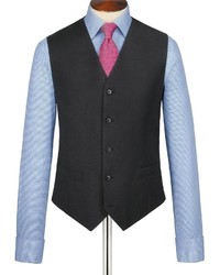 Charles Tyrwhitt Charcoal Clarendon Twill Slim Fit Business Suit Vest