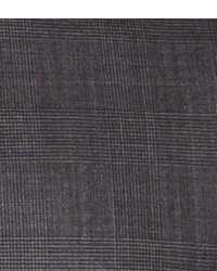Express Dark Grey Plaid Suit Vest 5 Buttons Back Buckle Four Chest Pocket
