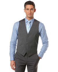Perry Ellis Charcoal Stripe Suit Vest