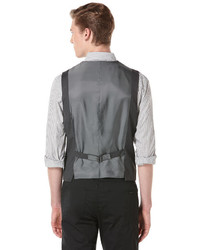 Perry Ellis Regular Fit Mini Houndstooth Suit Vest