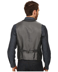 Perry Ellis Textured Chambray Suit Vest