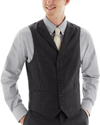 jcpenney The Savile Row Co Saville Row Charcoal Suit Vest Slim