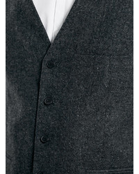 Topman Grey Flannel Suit Vest