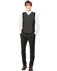 Dolce & Gabbana Wool Tweed Knit Vest