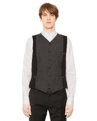 Dolce & Gabbana Wool Tweed Knit Vest