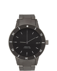 Instrmnt Black And Silver Dive Watch
