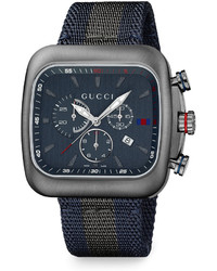 Gucci Coupe Xl Chronograph Watch Gray