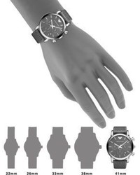 Emporio Armani Round Stainless Steel Chronograph Watch
