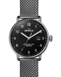Shinola The Canfield Mesh Bracelet Watch