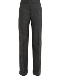 Michl Kors Collection Mlange Wool And Cashmere Blend Wide Leg Pants