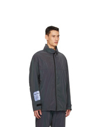 McQ Black Reflective Windbreaker Jacket