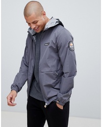 Ellesse Migliore Lightweight Jacket With Logo Hood Taping In Grey