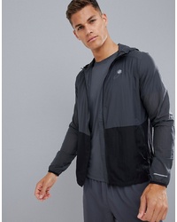 Asics Running Packable Jacket In Grey