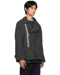 Marina Yee Gray Asymmetric Jacket