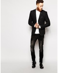 Asos Brand Slim Fit Blazer In Wool