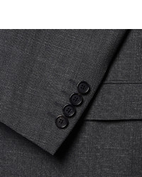 Lanvin Charcoal Slim Fit Mlange Wool Suit Jacket