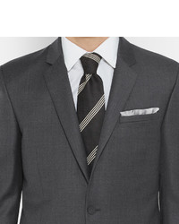 Kilgour Charcoal Slim Fit Super 110s Wool Suit Jacket