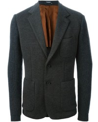 Dolce & Gabbana Knitted Sleeves Blazer