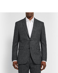 Acne Studios Grey Aron Slim Fit Wool Tweed Suit Jacket