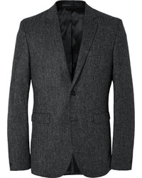 Acne Studios Grey Aron Slim Fit Wool Tweed Suit Jacket