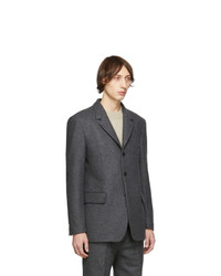 Lemaire Grey Felted Wool Blazer