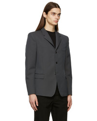 Lemaire Grey Single Breasted Blazer