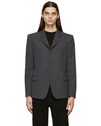 Lemaire Grey Single Breasted Blazer