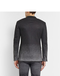 Neil Barrett Grey Slim Fit Dgrad Wool Blend Suit Jacket