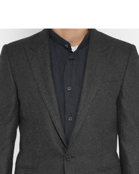 Maison Margiela Grey Slim Fit Wool Flannel Suit Jacket