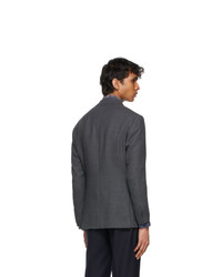 Ring Jacket Grey Wool Balloon Blazer