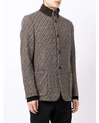 Giorgio Armani High Neck Virgin Wool Blazer