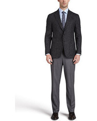 Isaia Donegal Tweed Sport Coat Charcoal