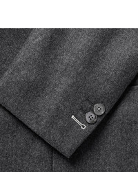 Gant Rugger Grey De Luxe Mlange Wool Flannel Suit Jacket