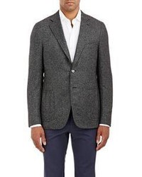 Isaia Tweed Two Button Cortina Sportcoat Grey Size 40