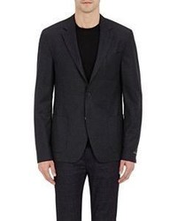 Barneys New York Two Button Mossy Sportcoat Black Size 46