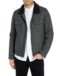 The Rail Lined Houndstooth Trucker Jacket