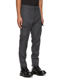 DSQUARED2 Grey Wool Cargo Pants